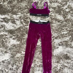 Tom Ford velvet legging set